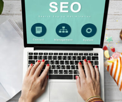 SEO Website Development Data Network Concept
