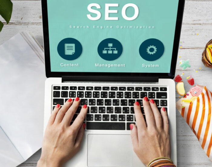 SEO Website Development Data Network Concept